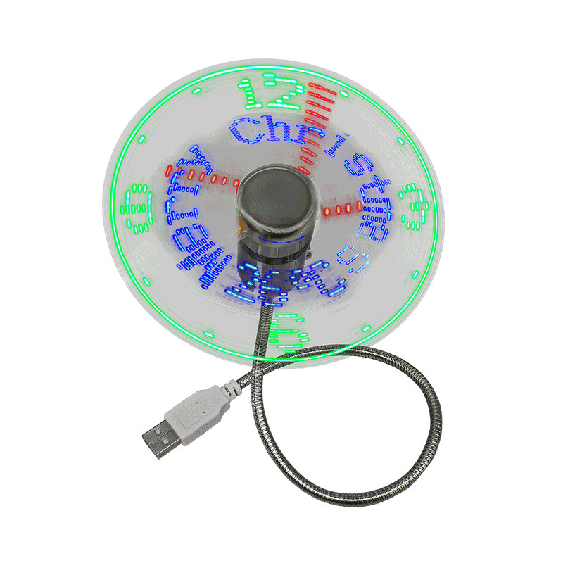 พัดลม USB ขนาดเล็กพร้อมพัดลมของขวัญนาฬิกา (DS02)